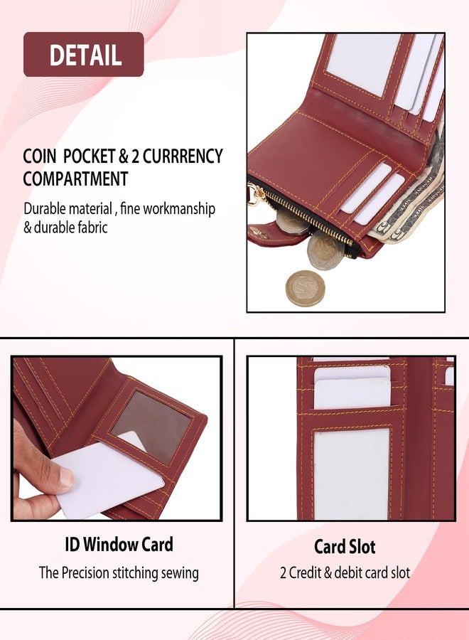 SAMTROH PU Leather Wallet for Women (Red Cherry) - Image 5